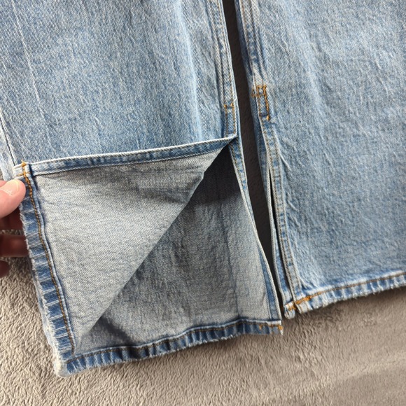 Abercrombie & Fitch 90s Relaxed Jeans Womens 26x30 Blue Light Wash High Rise - Picture 5 of 12